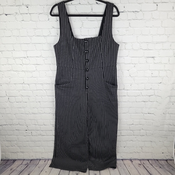 PAPILLON | wide leg stretch crop jumpsuit romper - Picture 2 of 8